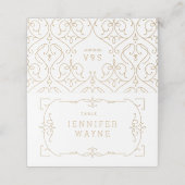 Elegant modern klassiek oud bruiloft-plaatskaarten plaatskaartje (Buitenkant ongevouwen)