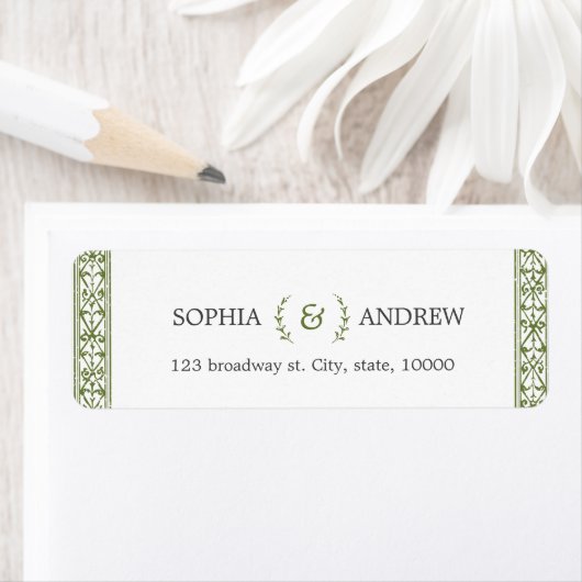 Elegant modern klassiek  retouradres etiket (Insitu)