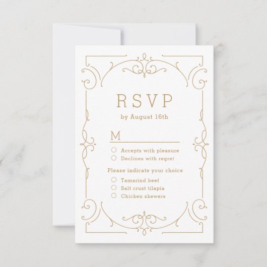 Elegant modern klassiek wijnjaar RSVP (Voorkant)