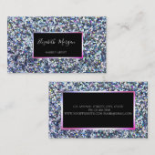 Elegant modern kleurrijk glitter, Lijst Visitekaartje (Voorkant / Achterkant)