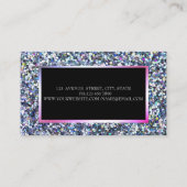 Elegant modern kleurrijk glitter, Lijst Visitekaartje (Achterkant)