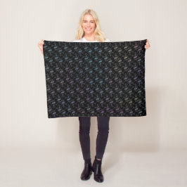Elegant Modern Kleurrijk Harten en Sleutels Patroo Fleece Deken