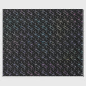 Elegant modern kleurrijk patroon voor harten en sl cadeaupapier (Vlak)