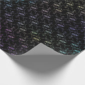 Elegant modern kleurrijk patroon voor harten en sl cadeaupapier (Hoek)