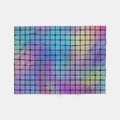 Elegant Modern Kleurrijk Vierkanten Tegels Patroon Fleece Deken (Voorkant (Horizontaal))