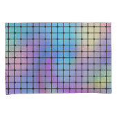 Elegant Modern Kleurrijk Vierkanten Tegels Patroon Kussensloop (Voorkant-Rechts)