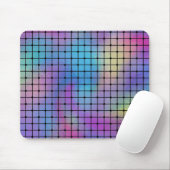 Elegant Modern Kleurrijk Vierkanten Tegels Patroon Muismat (Met muis)