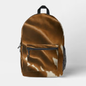 Elegant Modern Koe Faux Leather Collectie Bedrukte Rugzak (Voorkant)