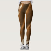 Elegant Modern Koe Faux Leather Collectie Leggings (Voorkant)