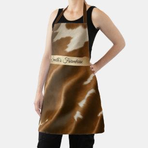 Elegant Modern Koe Faux Leather Collectie Schort
