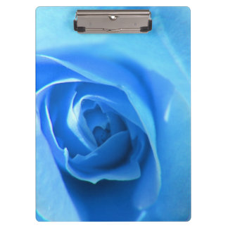 elegant, modern, koele blauwe roos bloem. bloemrij klembord