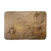 Elegant modern kopergoudmarmer badmat (Voorkant)