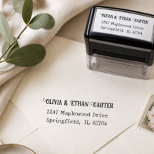 Elegant Modern Koppel Script Trouw Retouradres