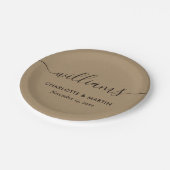 Elegant modern Kraft Paper Weddenschap Papieren Bordje