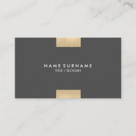 Elegant modern Kraft Printed Gold Accent Chic Visitekaartje