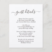 Elegant Modern Kraftpapier Informatiekaartje (Voorkant)