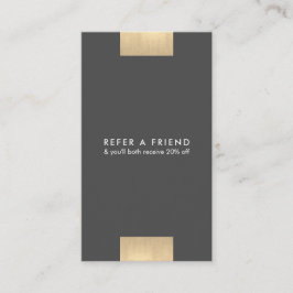 Elegant modern KraftPrint Gold Chic Verticaal Visitekaartje