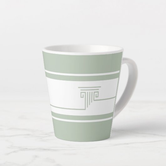 Elegant Modern Latte Mok (Rechterhoek)