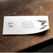 Elegant Modern Leafy Logo Dank u Visitekaartje