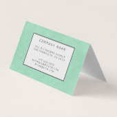 Elegant modern lederen goud visitekaartje (Achterkant)