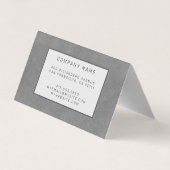 Elegant modern lederen goud visitekaartje (Achterkant)