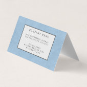 Elegant modern lederen goud visitekaartje (Achterkant)