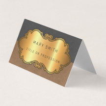 Elegant modern lederen goud