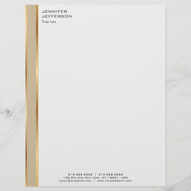 Elegant Modern Letterhead Briefhoofd (Voorkant)