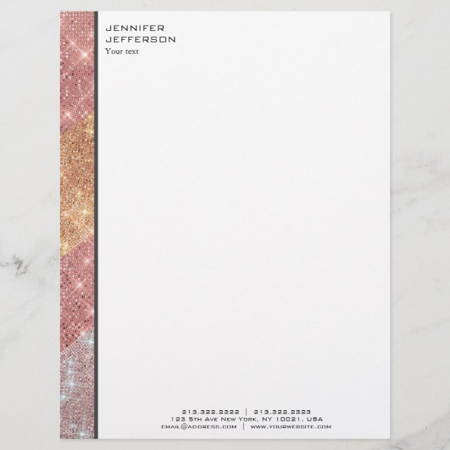 Elegant Modern Letterhead Briefhoofd (Voorkant)