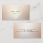 Elegant modern lichtgevend, lijnen visitekaartje (Voorkant / Achterkant)