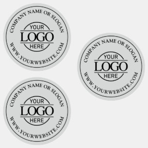 Elegant Modern lichtgrijs Business Logo Corporate Labels