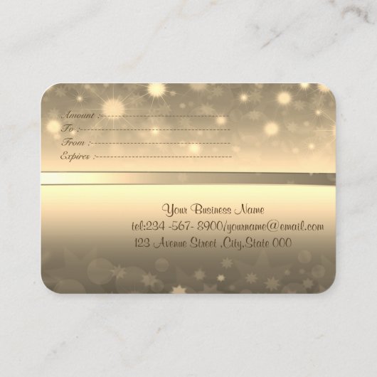 Elegant modern Lijst, Bow Kortingskaartje (Achterkant)