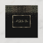 Elegant modern Lijst, Confetti Kortingskaartje (Voorkant)