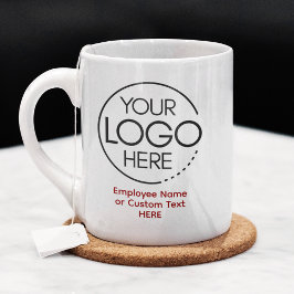 Elegant Modern Logo Medewerker/bedrijf SWAG Red Koffiemok