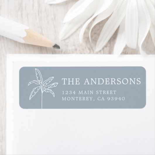 Elegant modern Logo palmboomlabel Etiket (Insitu)