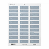 Elegant modern Logo palmboomlabel Etiket (Full Sheet)
