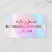 Elegant Modern Lotus, Holographic Reference Kaart (Voorkant)