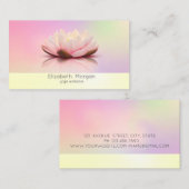 Elegant modern Lotus Holographic Visitekaartje (Voorkant / Achterkant)