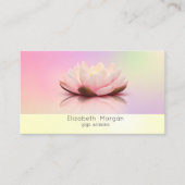 Elegant modern Lotus Holographic Visitekaartje (Voorkant)