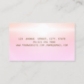 Elegant modern Lotus Shiny Gold Lijst Visitekaartje (Achterkant)