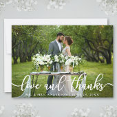 Elegant Modern Love and Bedankt | Weddenfoto