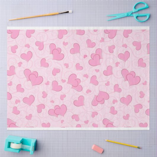 Elegant modern Love Tissue Paper Tissuepapier (Craft)