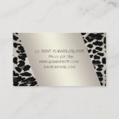 Elegant modern, luipaard afdrukken, faux-as visitekaartje (Achterkant)