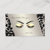 Elegant modern, luipaard afdrukken, faux-as visitekaartje (Voorkant)