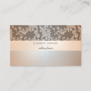 Elegant Modern Luminous, Glitter Swirls Visitekaartje