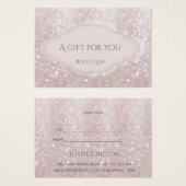 Elegant modern luxe glittery bokeh visitekaartje (Voorkant /achterkant)