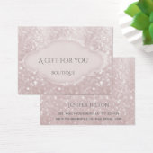 Elegant modern luxe glittery bokeh visitekaartje (Bureau)