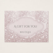 Elegant modern luxe glittery bokeh visitekaartje (Voorkant)