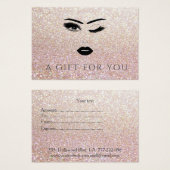 Elegant modern luxe meisje visitekaartje (Voorkant /achterkant)