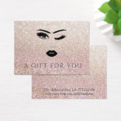 Elegant modern luxe meisje visitekaartje (Bureau)